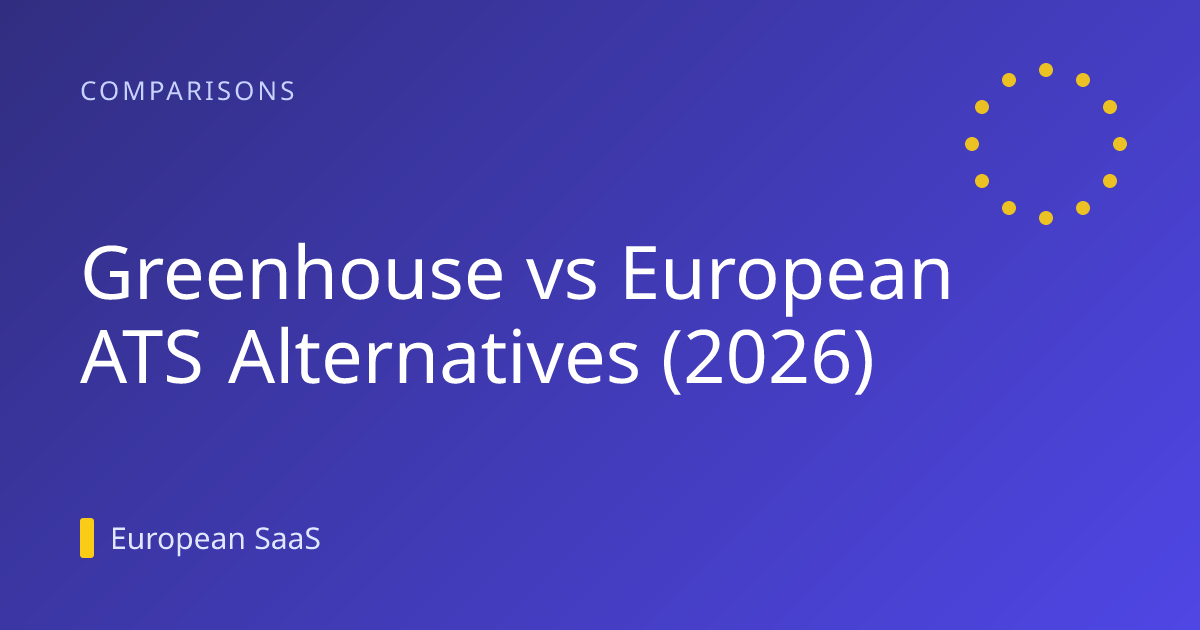 Greenhouse vs European ATS Alternatives (2026)